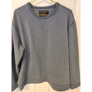 Jachs Men's XL Pullover Sweater Crew Neck Super Soft Cotton Blend Blue Outdoor